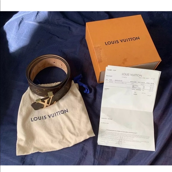Brown Louis Vuitton belt 100% Authentic - Picture 1 of 5